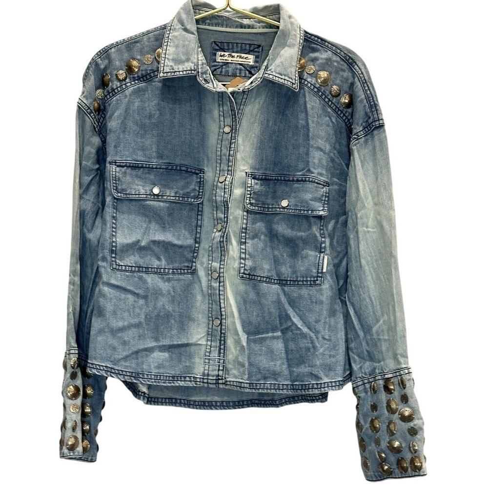 Free People/We The Free – Austin Denim Jacket – Light Wash – Size XS